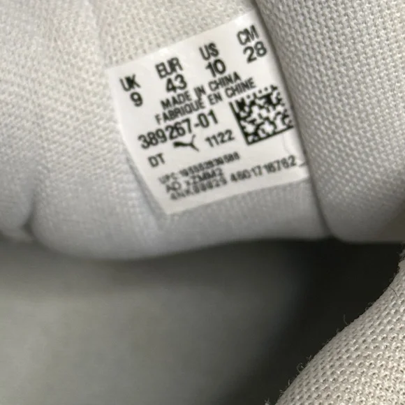 Puma 180 Vapor Grey Navy Sneakers Size M10/W11.5 Y2K Skate Style - Picture 10 of 13